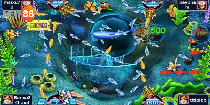 Trò bắn cá có thiết kế vũ khí chất lượng