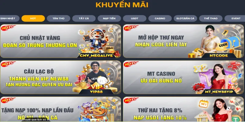 Đăng ký tài khoản NEW88 Nhận ngay quà tặng hồng bao hấp dẫn